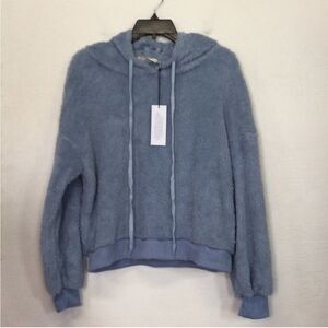 UGG Blue Fuzzy Hooded sweatshirt
